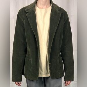Men's Olive Green Corduroy Jacket